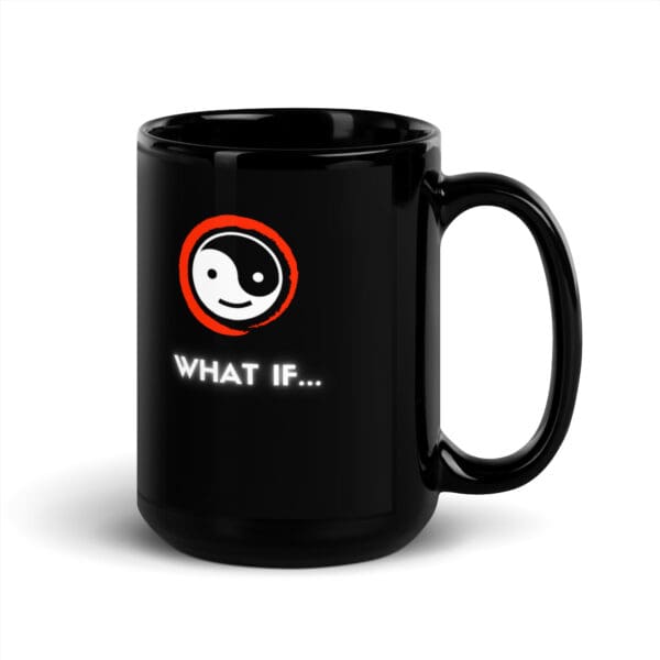 Inspired Action - Black Glossy Mug