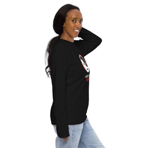 Inspired Action - Unisex organic raglan sweatshirt - Image 4